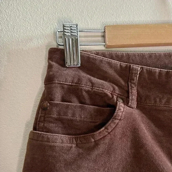 Peruvian Connection Stretchy Velveteen Boot Cut Pants Pecan Brown Women’s Size 4 - Picture 6 of 14